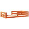 VidaXL Cadre de lit sans matelas cire marron 80x200 cm bois pin massif, meuble de chambre à coucher, sommier, lit en bois, 855680