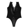 Women Plus Size Sexy Underwear Pajamas Lingerie  Deep V-Neck Backless Bodysuit
