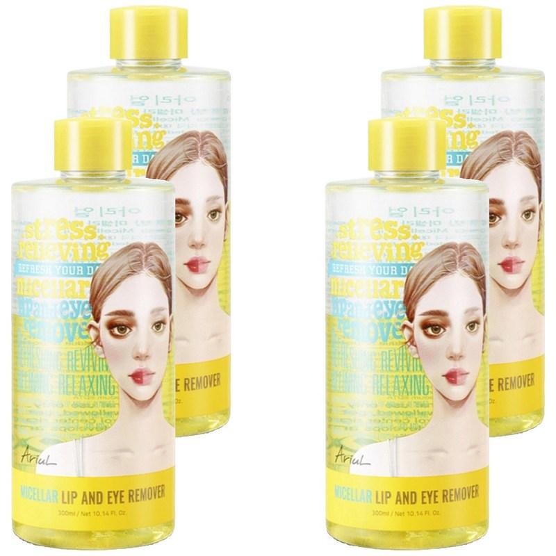 Ariul Relieving Micellar Lip & Eye Remover, 300ml, 4 pcs