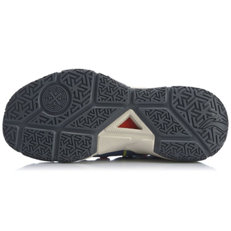 Баскетбольные кроссовки Li Ning All Day 5 с амортизацией, износостойкие, нескользящие, среднего размера, мужские кроссовки, сине-серые ABPQ015-6