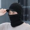Ветрозащитная теплая велосипедная шапка с защитой ушей - Осенне-зимняя, из бархатной шерсти