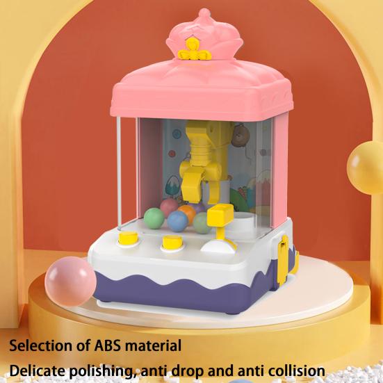 Cute Entertainment Hand-eye Coordination Cognition Ability Mini Clawing Crabbing Candy Machine Toy Kids Claw