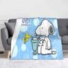 Плед Snoopy для дивана мультяшная собака Мягкий пушистый плюшевый плед 50x60 дюймов Разные размеры Покрывала для всех сезонов