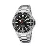 Diver Stainless Steel Black Dial Quartz F20663-3 200M Men's Watch