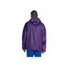 Adidas Originals Trefoil Windbreaker with Logo Print and Drawstring Hood Men Jackets Purple IB3441