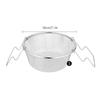 Stainless Steel Serving Basket French Fries Round Fried Basket Mesh Chips