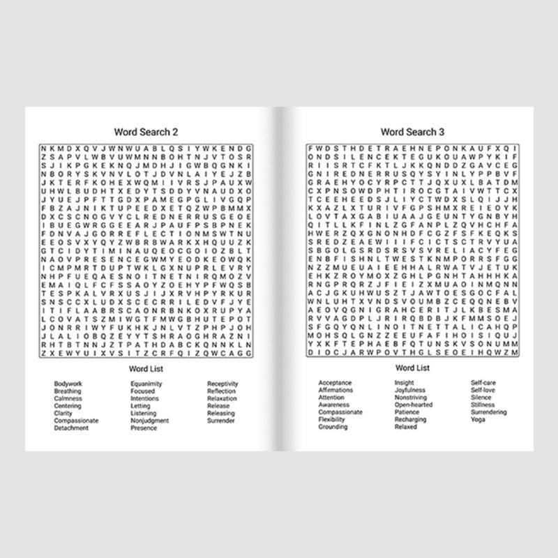 Рабочая тетрадь с заданиями «Поиск слов» Книга-головоломка из переработанных материалов Предлагает экологичное развлечение вдали от цифровых экранов