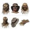 New Scary Scarecrow Halloween Mask Latex Premium Scarecrow Headgear Sack Ghost Head