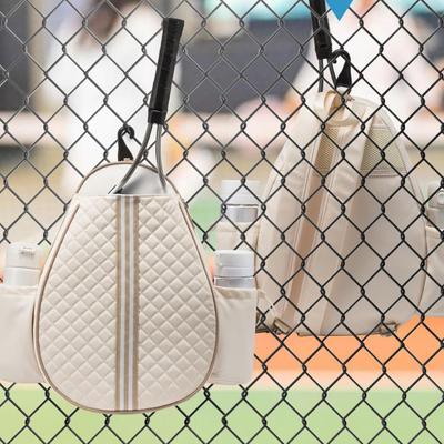 Сумка-слинг для теннисных ракеток для женщин и мужчин, водонепроницаемая стеганая сумка для ракеток, рюкзак на одно плечо для тенниса, бадминтона и пиклбола