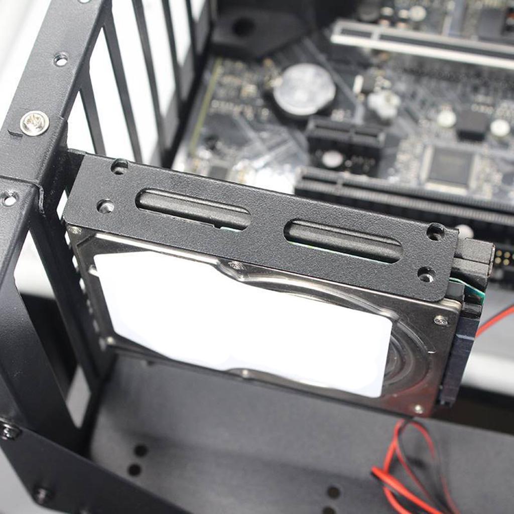 Устойчивый настольный компьютер SSD HDD Монтажный кронштейн Держатель SSD HDD для слота расширения PCI Металлическая рама для безопасного хранения