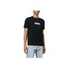 Off-White Толстая футболка с вышитым логотипом, черная/белая, мужская уличная одежда OMAA027S23JER0081001