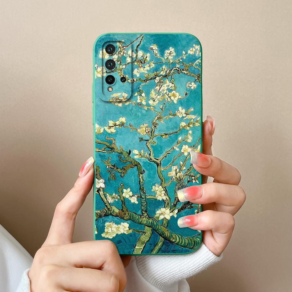 Case For Huawei Nova 5T Cover For Huawei Nova 6 Nova 7 Cartoon Bumper For Nova 5 T Nova6 Nova7 Soft Liquid Silicone Phone Cases