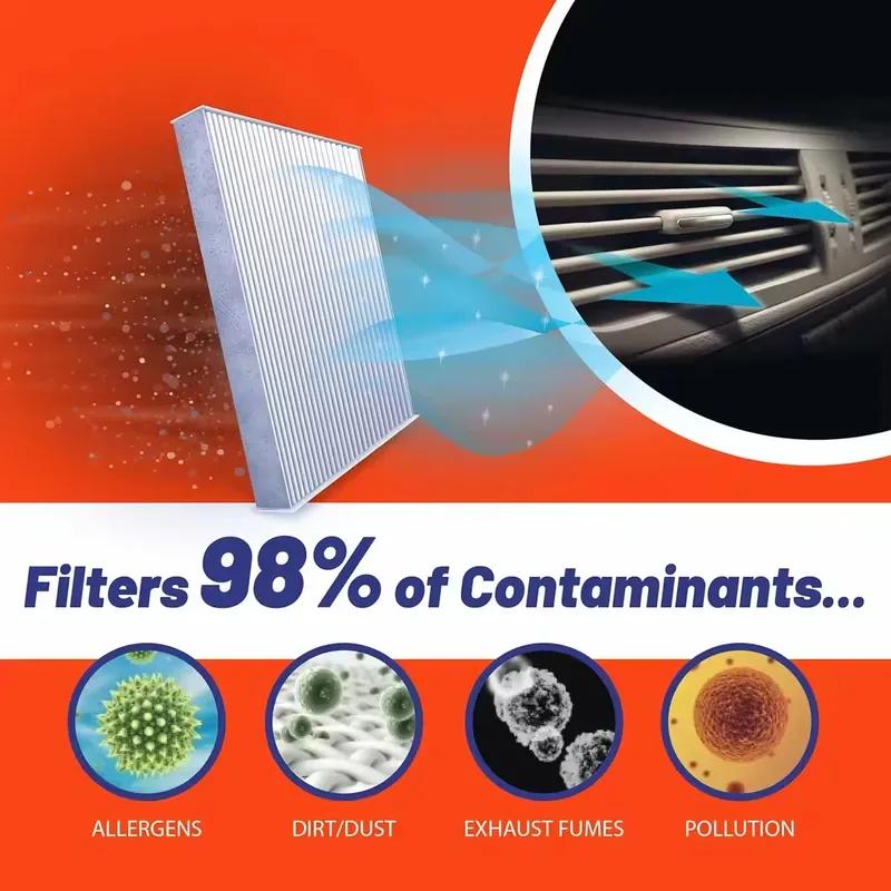 Car Cabin Air Filter for Mitsubishi Eclipse Cross Lancer RVR Auto Filters Carbon Fiber CF10140 PCF5530 PBC35530 CAF1792M LA371