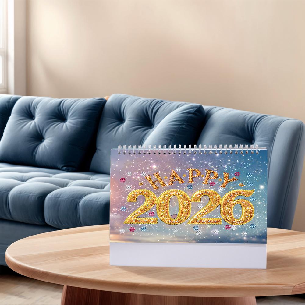 Календарь из бумаги для алмазной вышивки, Набор ежемесячного календаря для алмазной вышивки, Ежемесячный перекидной настольный календарь для планирования дома и офиса