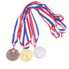 1Pc 5Cm Gold Silver Bronze Metal Award Medals Winner Medals With Neck Ribbon Competition Medals Students Rewards Sports Medals