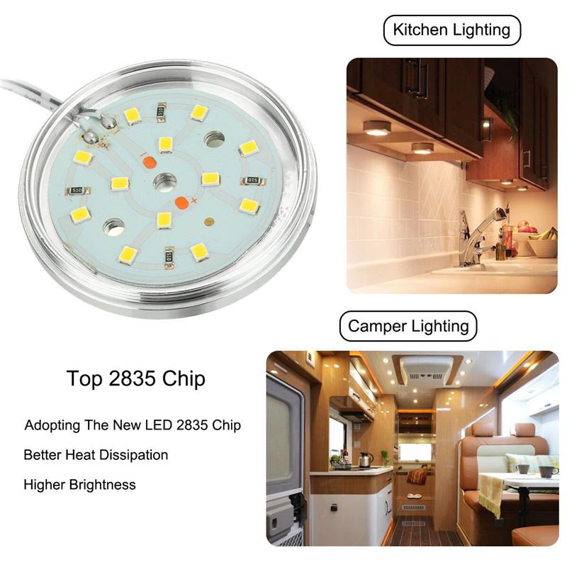 12V LED Interior RV Lamp Spot Lights Boat Camper Reading Lights Trailer Van Caravan Motorhome Lighting LED Lights Dome Lights 6