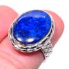 Кольцо из чистого серебра 925 пробы с натуральным лазуритом ручной работы S.6.5 t8K55