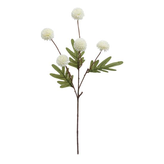 Искусственные цветы Хризантема помпон из искусственного шелка 5 голов Осенний шар Стебли хризантемы Реалистичные искусственные цветы одуванчика для свадебного домашнего декора