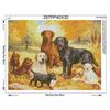 Diamond Embroidery 5D DIY Diamond Painting Dog Family Forest Animal  Cross Stitch Rhinestone