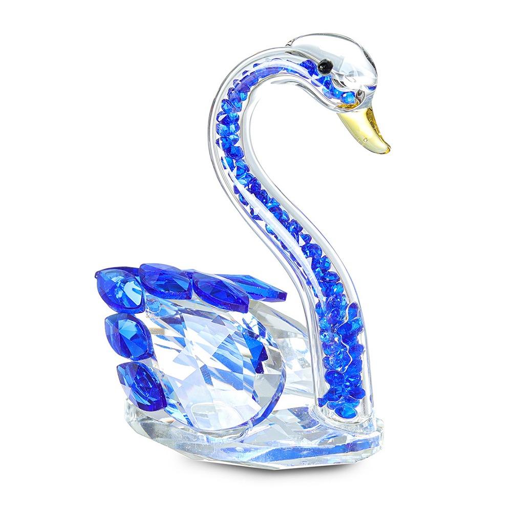 Творческие лебеди, поделки, украшение для рабочего стола, стеклянные фигурки лебедей, гостиная