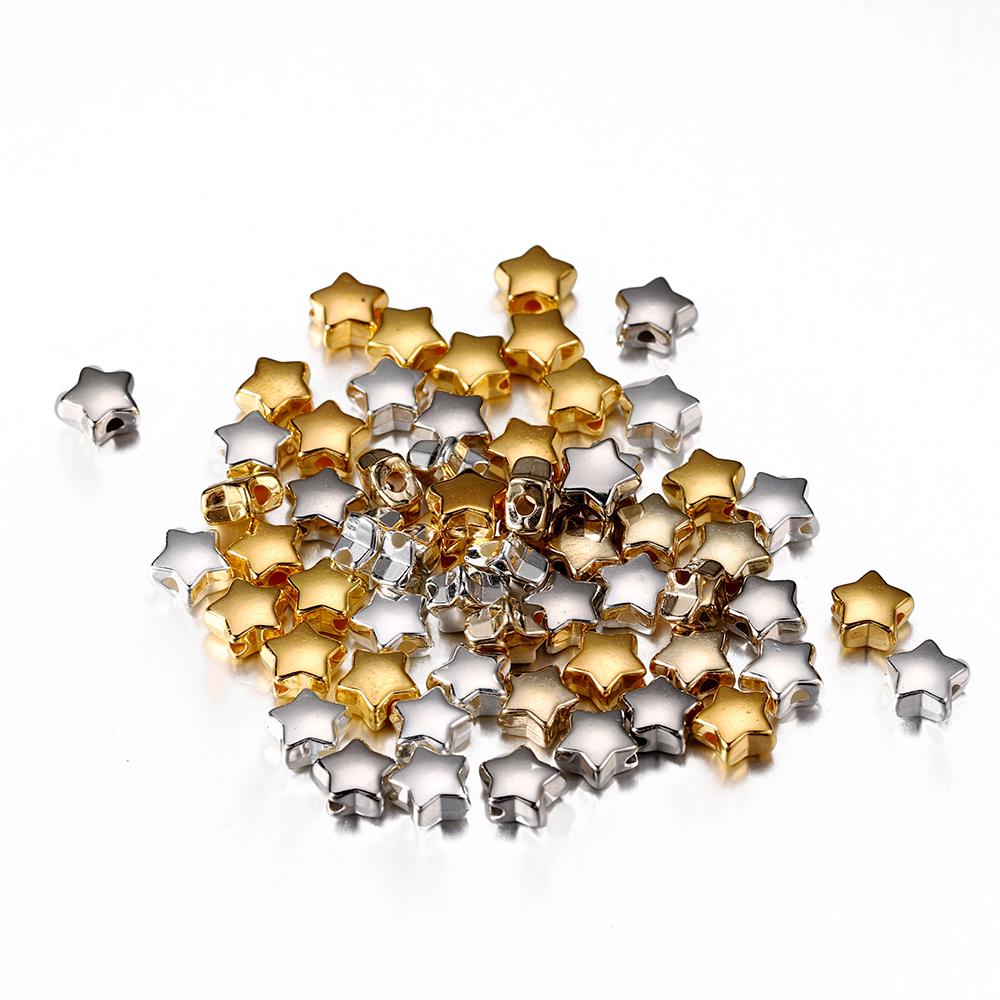 100/200Pcs CCB Bead Charm Irregular Loose Spacer Bead for DIY Necklace Bracelet Jewelry Making Supplies Accessories