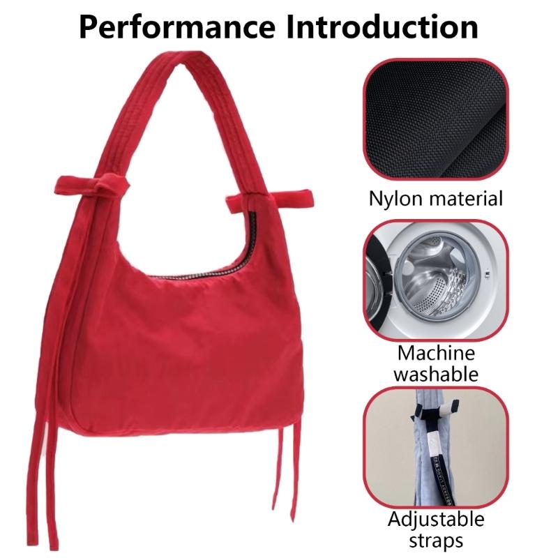 Нейлоновая сумка для женщин Повседневная сумка на молнии Кошелек Добавьте к своему образу
