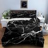 Black marble pattern Bedding Duvet cover sets Duvet covers Pillowcases gifts (1 * Duvet Cover 2 * Pillowcases, without duvet insert)