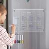 Fridge Magnet Calendar Board Weekly Planner Reusable Dry Erase Magnetic Whiteboard Acrylic Fridge Sticker Message Menu Gadgets