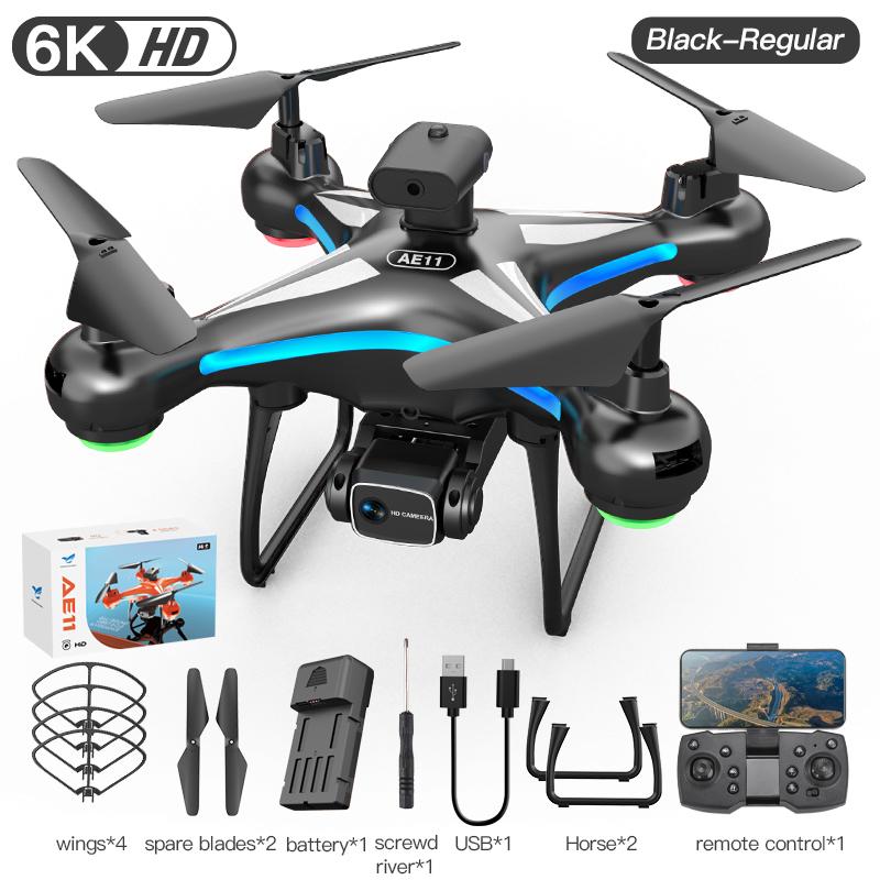 New AE11 8K dual camera drone 360° omni-directional obstacle avoidance helicopter brushless RC aerial camera flying machine