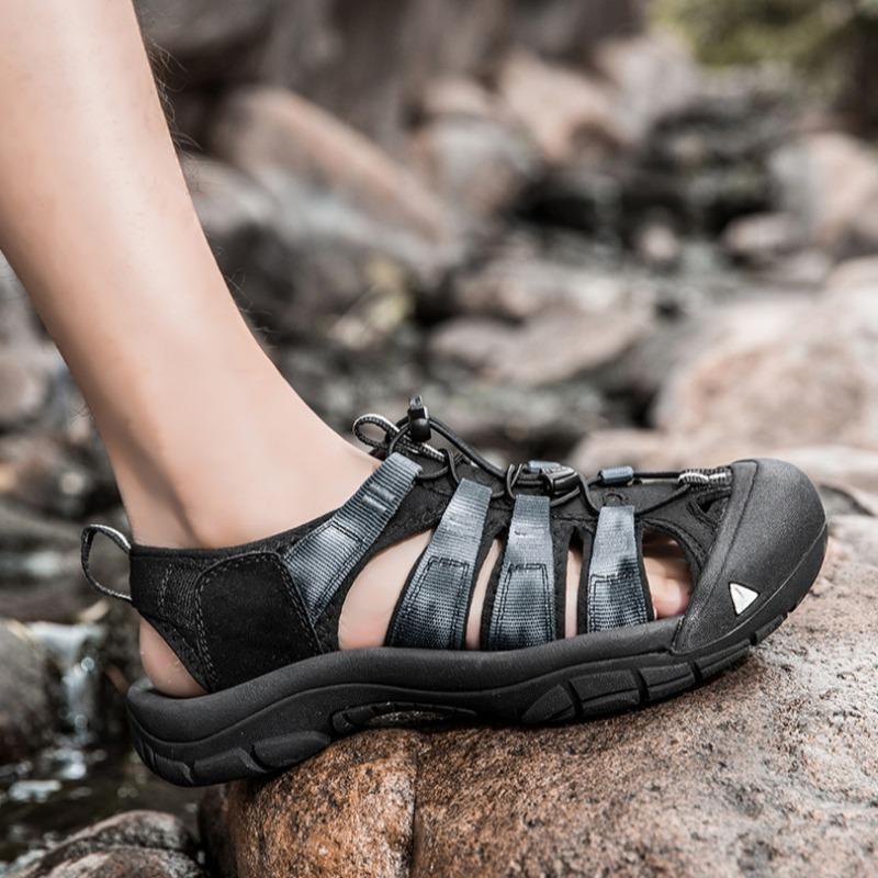 Летний Новый Дизайн Мужские Сандалии Высокое Качество Горячая Распродажа Дышащие Платформа Повседневная Обувь Пляжные Сандалии На липучке Пара Обувь Mujer