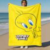 1 шт. Плед Looney Tunes Птичка Твити для улицы - Плед-покрывало, Мягкий, Фланелевые пледы, Гостиная, Путешествия, Кемпинг-1102120