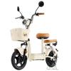 Electric Scooter iScooter Y16 14" 1200W Motor LCD DIsplay Soft Seat Cushion 48V 20AH Fully Suspended Adult Electric Scooter With NFC Card Beige