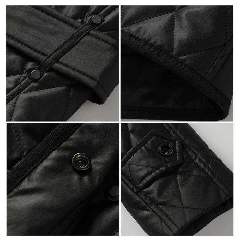 JAZZEVAR Женское зимнее новое повседневное клетчатое пальто с талией, классическая хлопковая куртка средней длины