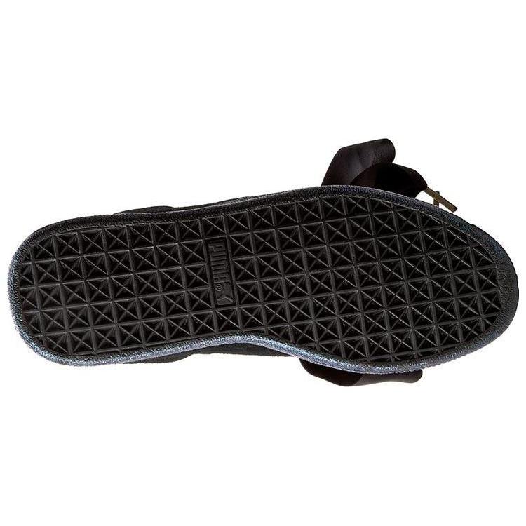 PUMA Suede Heart Satin Black (Unisex) Skate Shoes 362714 03
