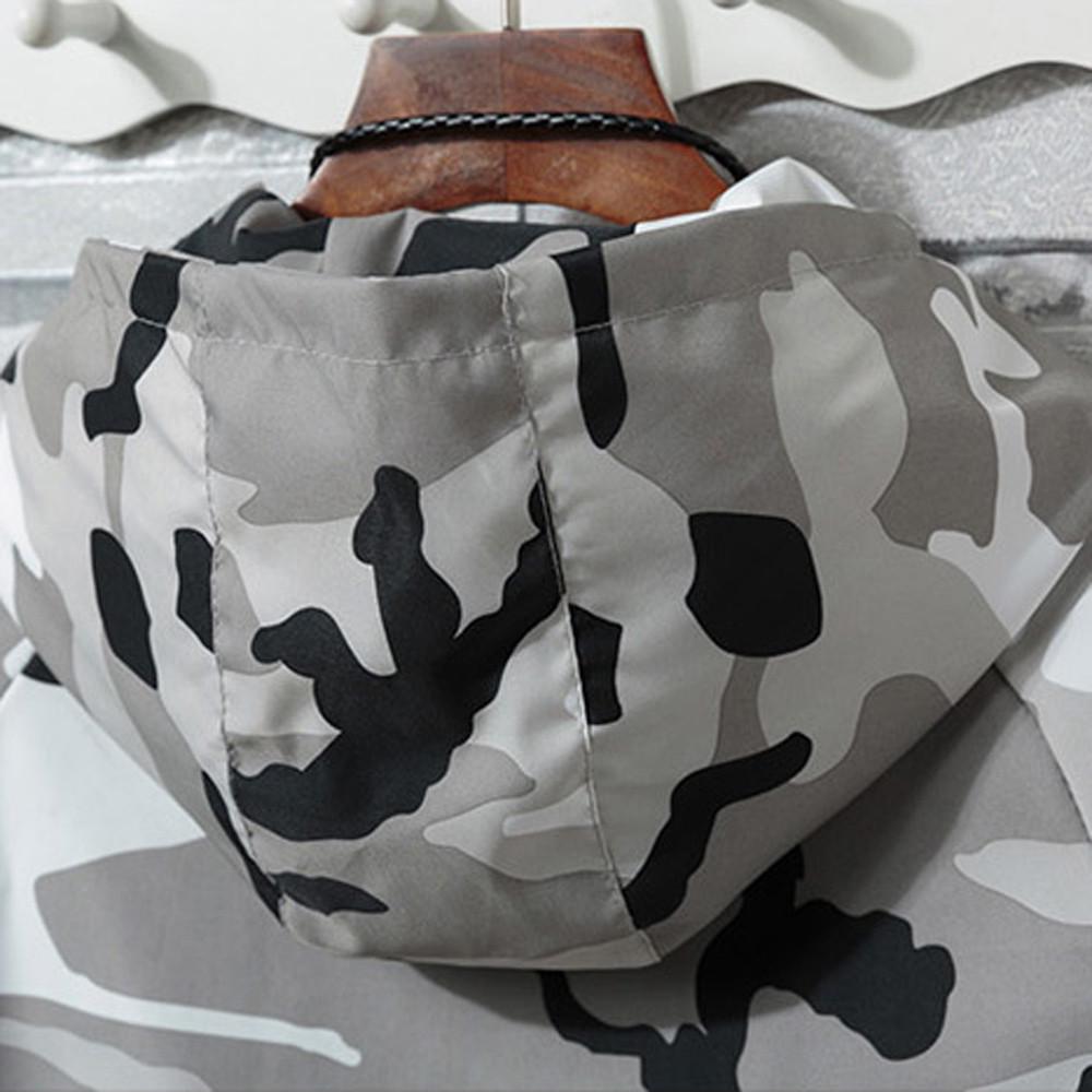 Мужская зимняя камуфляжная толстовка с длинным рукавом, карманом и капюшоном, спортивная куртка-пальто