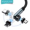 Магнитный USB-кабель KUULAA 3A, кабель для быстрой зарядки типа C, магнитное зарядное устройство, кабель Micro USB для iPhone, xiaomi, poco, samsung, шнур