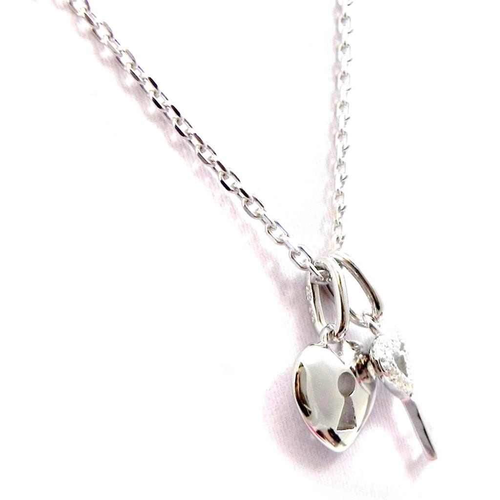 Altesse [I2970] - Белое серебряное колье «Любовь»