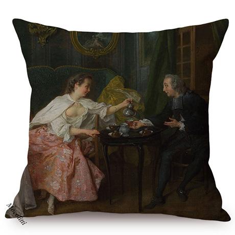 Famous Netherlands Painter Frans Hals Realism Painting Sofa Decorative Cushion Cover Elegant Lady Vintage Portrait Pillow Case