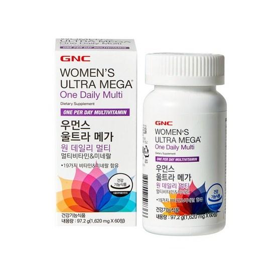 GNC Women's Ultramega One Daily Multivitamin & Mineral 1620mg,Korean Health Food
