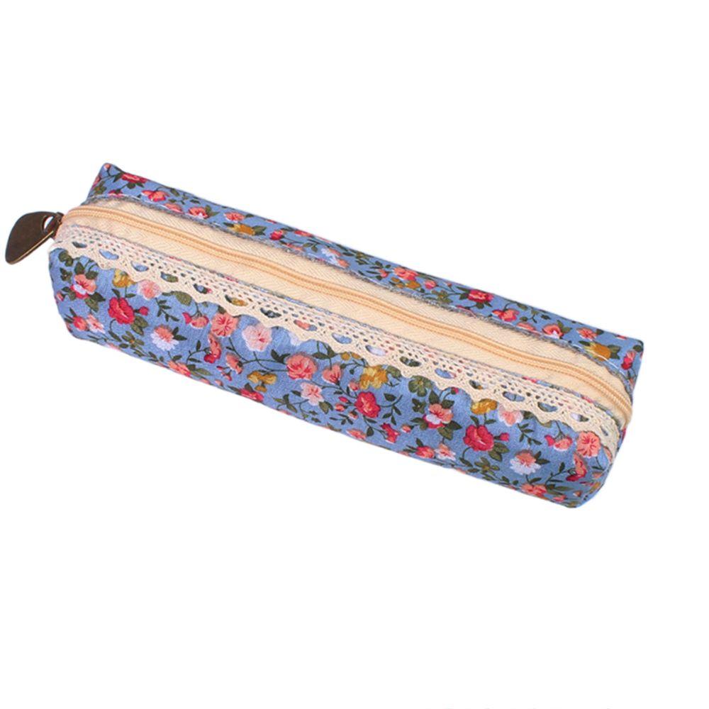 for Girl Lace Retro Flower Vintage Makeup Bag Mini Cosmetic Bag Zipper Pouch Pencil Bag Pencil Case
