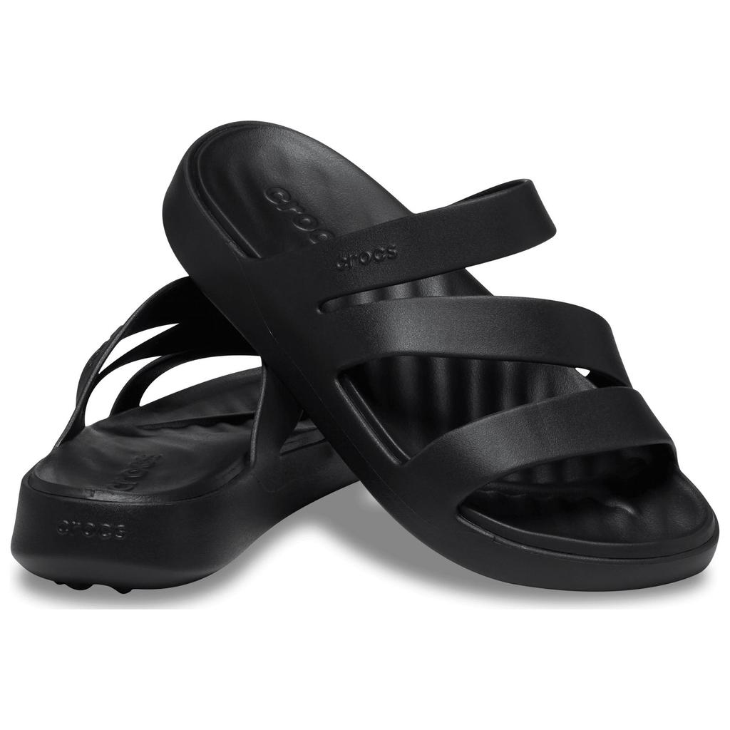 Crocs Getaway Strappy Sandals Comfortable Versatile Anti-Rubbing Slide Sandals Women Sandals Black 209587-001