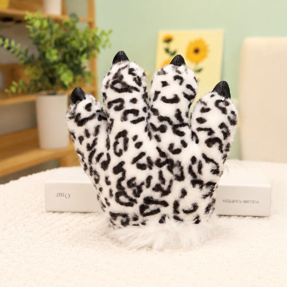 Fluffy Simulated Tiger Tail Faux Tiger Paw Hand Warmers Cosplay Costume Accessories