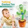 Детская игрушка - HAUTSTORE - Танцующий кактус - 120 песен - Интерактивная мягкая игрушка - Светодиодная подсветка