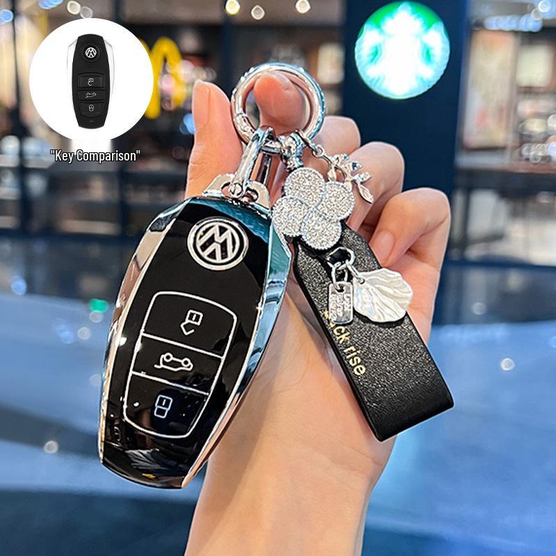 Чехол для ключа для Volkswagen Touareg 2021 года - Подходит для импортных моделей 2017-2021 годов