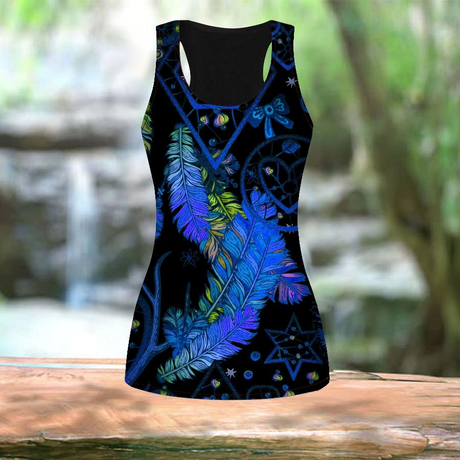 3D оранжевый колокольчик ветра с принтом перьев для женщин для тренировок, йоги, тренажерного зала, летние спортивные рубашки с принтом, жилеты больших размеров