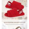 Plush Slippers, Autumn and Winter Home, Indoor Cotton Slippers, Warm Thick Bottom Plush Slippers