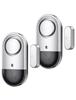 Elowen Set of Door and Window Security Alarms with Low Battery Loud 125dB Easy Stainless Steel Prevents Forgetting To and Includes Japanese