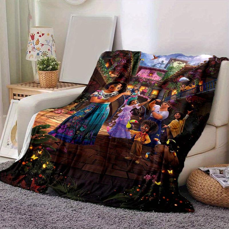 1pc, Enchanting Home Decor: Magical Family Blankets Perfect Gifts for Your Cozy Living Room, Bedroom & More! Ideal for Sofa, Travel, Camping, Car