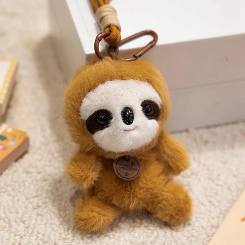 Elephant Dinosaur Panda Sloth Keychain Rabbit Duck Stuffed Capybara Doll Kids Toy