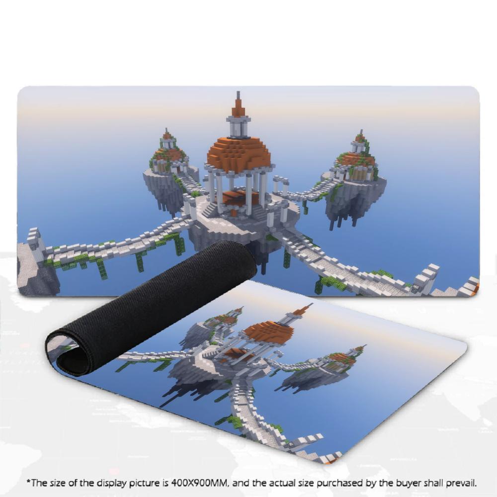 Large Mousepad Pixel Lake Island Cottage Mousepads Keyboard Mat Deskpad Game Desk Mats Pixel Art Mouse Mats For Desktop Laptop
